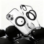 Coque de téléphone antichoc magnétique avec support rotatif à 360° en TPU et acrylique, avec coussin gonflable sous vide, pour iPhone 17 Pro Max, pour iPhone 17 Pro, pour iPhone 17