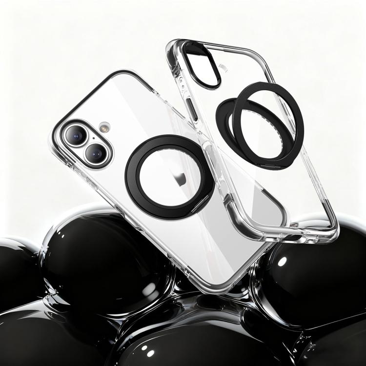 Coque de téléphone antichoc magnétique avec support rotatif à 360° en TPU et acrylique, avec coussin gonflable sous vide, pour iPhone 17 Pro Max, pour iPhone 17 Pro, pour iPhone 17