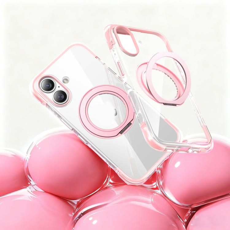 Coque de téléphone antichoc magnétique avec support rotatif à 360° en TPU et acrylique, avec coussin gonflable sous vide, pour iPhone 17 Pro Max, pour iPhone 17 Pro, pour iPhone 17
