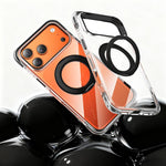 Coque de téléphone antichoc magnétique avec support rotatif à 360° en TPU et acrylique, avec coussin gonflable sous vide, pour iPhone 17 Pro Max, pour iPhone 17 Pro, pour iPhone 17