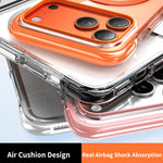 Coque de téléphone antichoc magnétique avec support rotatif à 360° en TPU et acrylique, avec coussin gonflable sous vide, pour iPhone 17 Pro Max, pour iPhone 17 Pro, pour iPhone 17