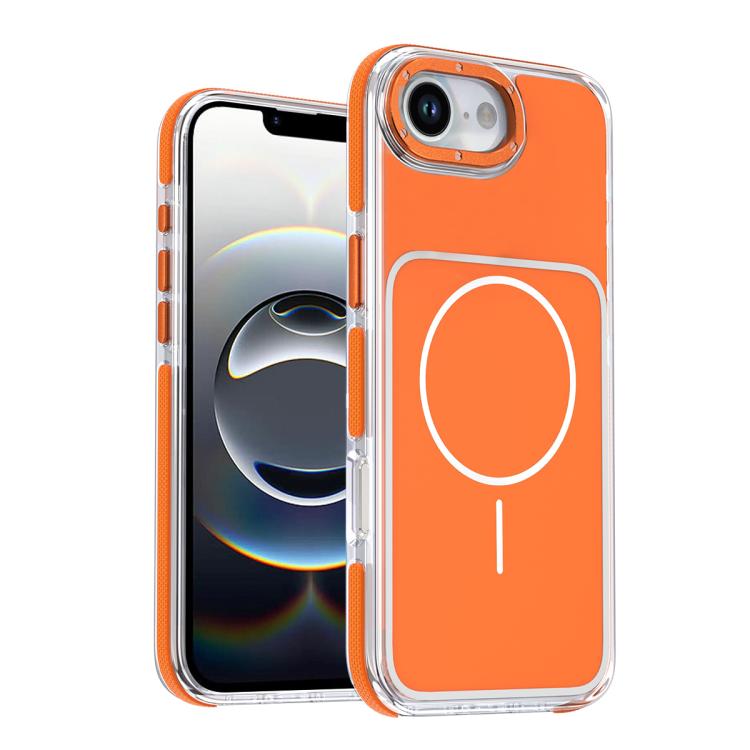 Coque de téléphone magnétique bicolore vibrante en TPU + acrylique, pour iPhone 16e / 17e, pour iPhone 17 Pro Max, pour iPhone 17 Pro, pour iPhone 17, pour iPhone Air, pour iPhone 16 Pro Max, pour iPhone 16 Pro, pour iPhone 16 Plus, pour iPhone 16
