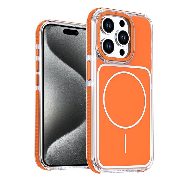 Coque de téléphone magnétique bicolore TPU + acrylique éclatante, Pour iPhone 15 Pro Max, Pour iPhone 15 Pro, Pour iPhone 15 Plus, Pour iPhone 15, Pour iPhone 14 Plus, Pour iPhone 14, Pour iPhone 14 Pro, Pour iPhone 14 Pro Max, Pour iPhone 13 Pro Max