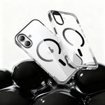 Coque de téléphone antichoc magnétique en TPU Airbag sous vide + Acrylique, Pour iPhone 17 Pro Max, Pour iPhone 17 Pro, Pour iPhone 17