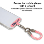 Dragonne anti-perte pour téléphone XDcase avec boucle métallique et joint, longueur : 10,6 cm