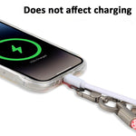 Dragonne anti-perte pour téléphone XDcase avec boucle métallique et joint, longueur : 10,6 cm