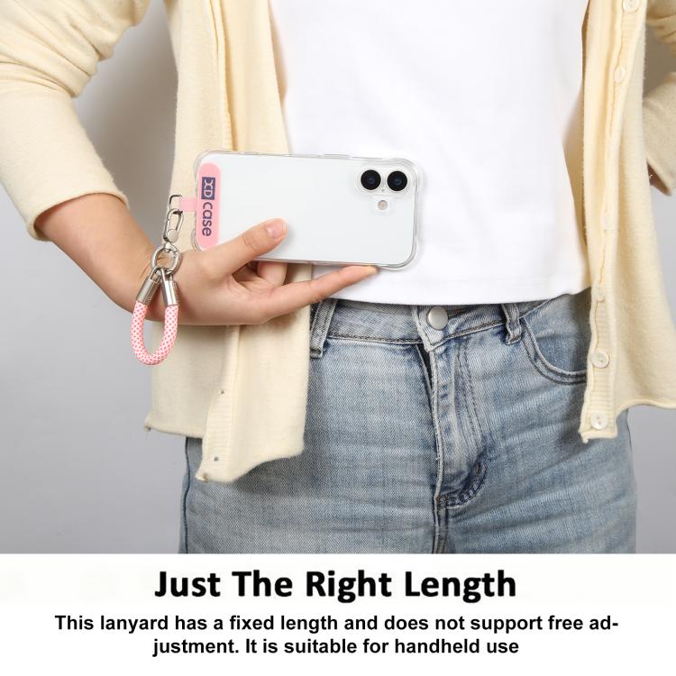 Dragonne anti-perte pour téléphone XDcase avec boucle métallique et joint, longueur : 10,6 cm