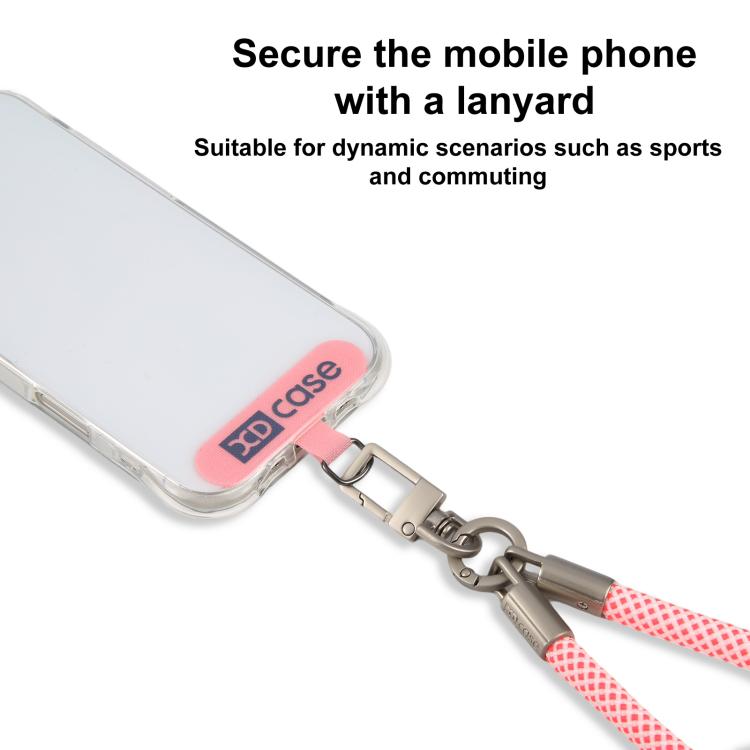 XDcase Dragonne anti-perte pour téléphone avec boucle métallique et joint, Longueur : 18,9 cm