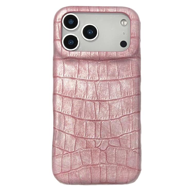 Coque de téléphone antichoc en cuir végétalien texturé crocodile vintage, pour iPhone 17 Pro Max, pour iPhone 17 Pro