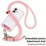 Dragonne de téléphone anti-perte XDcase avec boucle et joint en métal, longueur réglable : 41-77 cm