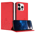 Étui de téléphone magnétique en cuir végétalien motif papillons tulipes, pour iPhone Air, pour iPhone 16 Pro Max, pour iPhone 16 Pro, pour iPhone 16 Plus
