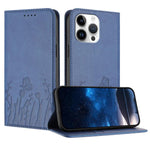 Tulips Butterfly Pattern Magnetic Vegan Leather Phone Case, For iPhone 14 Pro Max, For iPhone SE 2022 / SE 2020 / 7 / 8, For iPhone 13 Pro Max, For iPhone 13 Pro