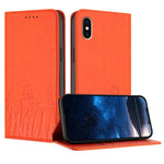 Tulips Butterfly Pattern Magnetic Vegan Leather Phone Case, For iPhone X / XS, For iPhone XS Max, For iPhone XR, For iPhone 8 Plus / 7 Plus