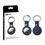 Coque de protection en cuir vegan XDcase avec anneau métallique, 1 pièce (Bleu), 1 pièce (Marron), 1 pièce (Gris), 1 pièce (Noir), 1 pièce (Rouge)