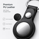 Coque de protection en cuir vegan XDcase avec anneau métallique, 1 pièce (Bleu), 1 pièce (Marron), 1 pièce (Gris), 1 pièce (Noir), 1 pièce (Rouge)