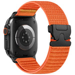 xDfind Bracelet de montre en nylon avec boucle de parachute et motif de montagne, pour Apple Watch 42 / 44 / 45 / 46 / 49mm, pour Apple Watch 38 / 40 / 41 / S10 42mm