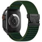 xDfind Bracelet de montre en nylon avec boucle de parachute et motif de montagne, pour Apple Watch 42 / 44 / 45 / 46 / 49mm, pour Apple Watch 38 / 40 / 41 / S10 42mm