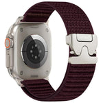 xDfind Bracelet de montre en nylon avec boucle de parachute et motif de montagne, pour Apple Watch 42 / 44 / 45 / 46 / 49mm, pour Apple Watch 38 / 40 / 41 / S10 42mm