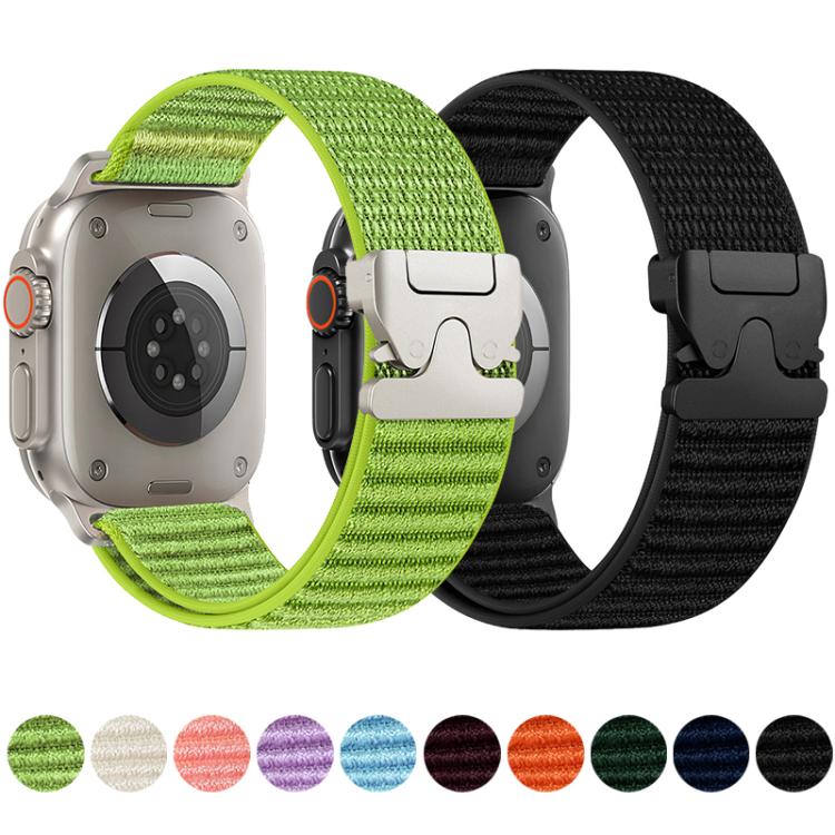 xDfind Bracelet de montre en nylon avec boucle de parachute et motif de montagne, pour Apple Watch 42 / 44 / 45 / 46 / 49mm, pour Apple Watch 38 / 40 / 41 / S10 42mm