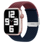 Bracelet de montre en nylon tressé avec boucle xDfind, pour Apple Watch 42 / 44 / 45 / 46 / 49mm, pour Apple Watch 38 / 40 / 41 / S10 42mm
