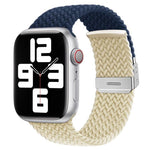 Bracelet de montre en nylon tressé avec boucle xDfind, pour Apple Watch 42 / 44 / 45 / 46 / 49mm, pour Apple Watch 38 / 40 / 41 / S10 42mm