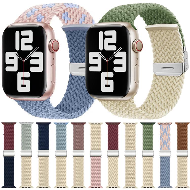 Bracelet de montre en nylon tressé avec boucle xDfind, pour Apple Watch 42 / 44 / 45 / 46 / 49mm, pour Apple Watch 38 / 40 / 41 / S10 42mm