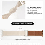 Bracelet de montre en nylon tressé avec boucle xDfind, pour Apple Watch 42 / 44 / 45 / 46 / 49mm, pour Apple Watch 38 / 40 / 41 / S10 42mm