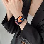 Bracelet de montre en nylon tressé avec boucle xDfind, pour Apple Watch 42 / 44 / 45 / 46 / 49mm, pour Apple Watch 38 / 40 / 41 / S10 42mm