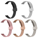 xDfind Bracelet de Montre en Acier Inoxydable avec Boucle Magnétique Épi de Blé, Pour Apple Watch 42 / 44 / 45 / 46 / 49mm, Pour Apple Watch 38 / 40 / 41 / S10 42mm