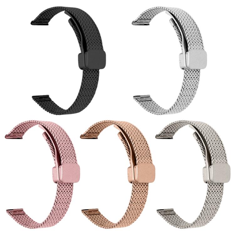 xDfind Bracelet de Montre en Acier Inoxydable avec Boucle Magnétique Épi de Blé, Pour Apple Watch 42 / 44 / 45 / 46 / 49mm, Pour Apple Watch 38 / 40 / 41 / S10 42mm