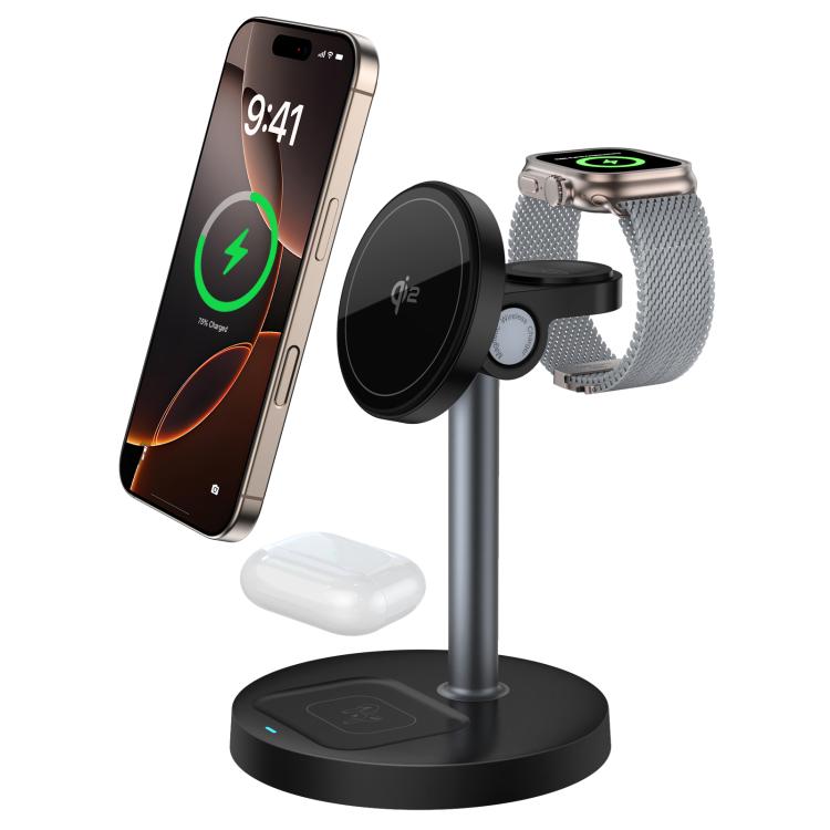 Q11 Chargeur magnétique sans fil multifonction 3-en-1 20W