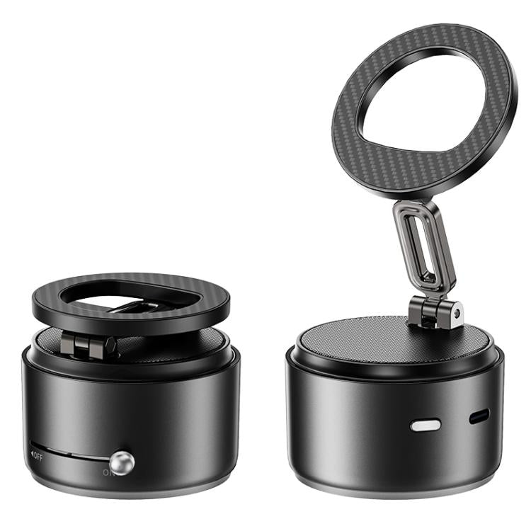 Support magnétique multifonctionnel pour téléphone avec enceinte Bluetooth, A5 (Noir), A5 (Bleu foncé)