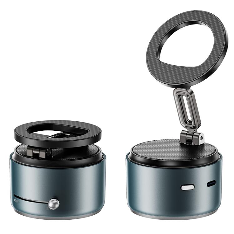 Support magnétique multifonctionnel pour téléphone avec enceinte Bluetooth, A5 (Noir), A5 (Bleu foncé)