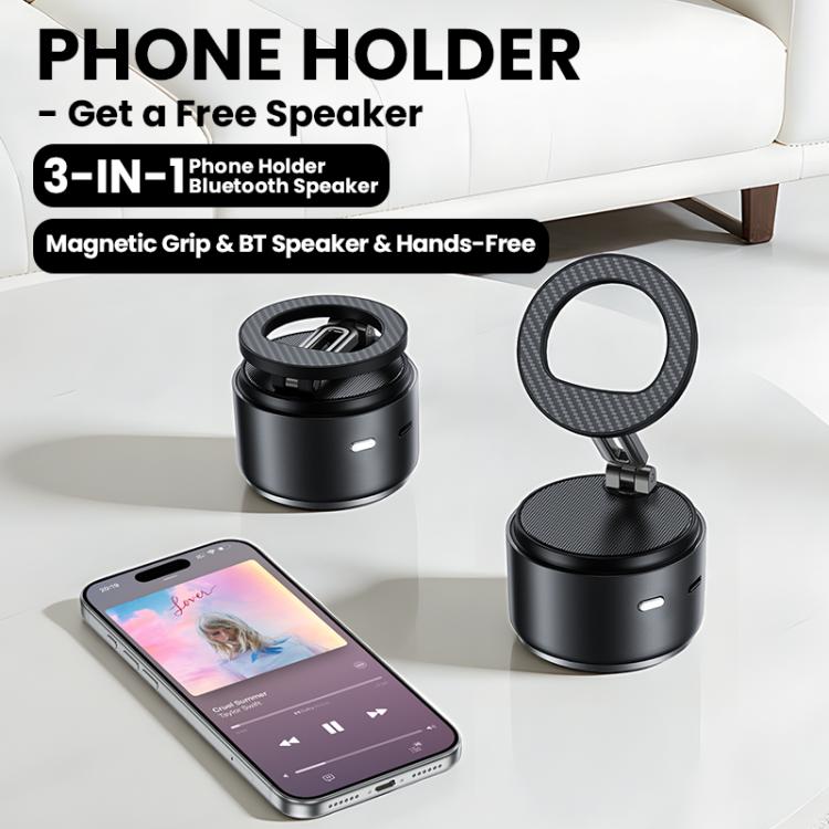 Support magnétique multifonctionnel pour téléphone avec enceinte Bluetooth, A5 (Noir), A5 (Bleu foncé)