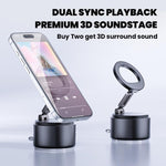 Support magnétique multifonctionnel pour téléphone avec enceinte Bluetooth, A5 (Noir), A5 (Bleu foncé)