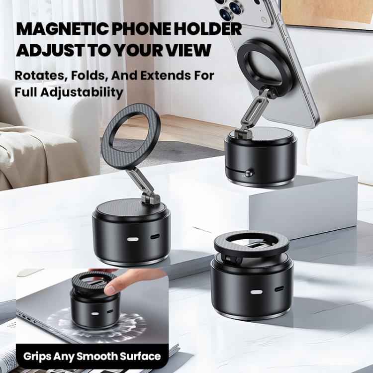 Support magnétique multifonctionnel pour téléphone avec enceinte Bluetooth, A5 (Noir), A5 (Bleu foncé)
