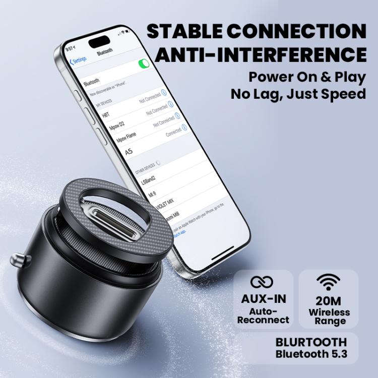 Support magnétique multifonctionnel pour téléphone avec enceinte Bluetooth, A5 (Noir), A5 (Bleu foncé)