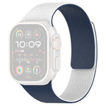 xDfind Bracelet de montre en silicone magnétique texturé litchi à color-blocking, pour Apple Watch 42 / 44 / 45 / 46 / 49mm, pour Apple Watch 38 / 40 / 41 / S11 42mm