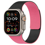 xDfind Bracelet de montre en silicone magnétique texturé litchi à color-blocking, pour Apple Watch 42 / 44 / 45 / 46 / 49mm, pour Apple Watch 38 / 40 / 41 / S11 42mm