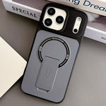 Coque de téléphone magnétique hybride en TPU effet peau avec béquille, pour iPhone 17 Pro Max, pour iPhone 17 Pro, pour iPhone 17, pour iPhone 16 Pro Max, pour iPhone 16 Pro, pour iPhone 16, pour iPhone 15 Pro Max, pour iPhone 15 Pro