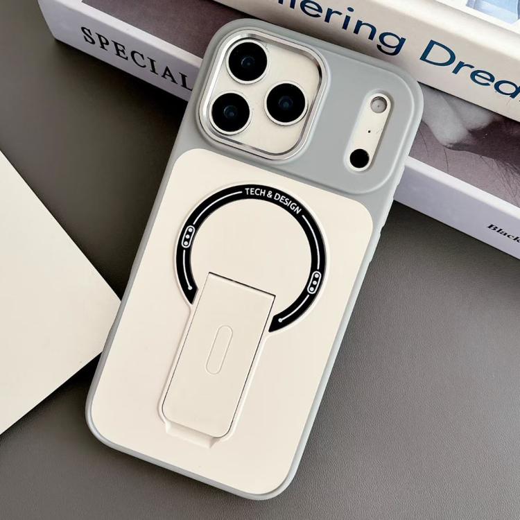 Coque de téléphone magnétique hybride en TPU effet peau avec béquille, pour iPhone 17 Pro Max, pour iPhone 17 Pro, pour iPhone 17, pour iPhone 16 Pro Max, pour iPhone 16 Pro, pour iPhone 16, pour iPhone 15 Pro Max, pour iPhone 15 Pro
