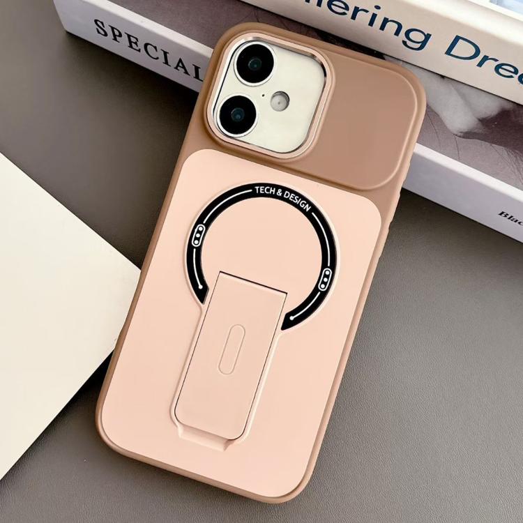 Coque de téléphone magnétique hybride en TPU effet peau avec béquille, pour iPhone 17 Pro Max, pour iPhone 17 Pro, pour iPhone 17, pour iPhone 16 Pro Max, pour iPhone 16 Pro, pour iPhone 16, pour iPhone 15 Pro Max, pour iPhone 15 Pro