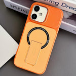 Coque de téléphone magnétique hybride en TPU effet peau avec béquille, pour iPhone 17 Pro Max, pour iPhone 17 Pro, pour iPhone 17, pour iPhone 16 Pro Max, pour iPhone 16 Pro, pour iPhone 16, pour iPhone 15 Pro Max, pour iPhone 15 Pro