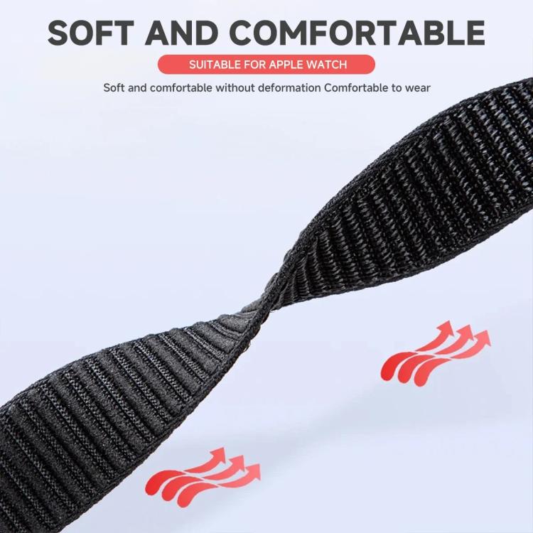 xDfind Bracelet de montre en nylon à motif de montagne à deux sections, pour Apple Watch 42 / 44 / 45 / 46 / 49mm, pour Apple Watch 38 / 40 / 41 / S11 42mm
