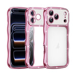 Coque de téléphone en TPU antichoc plaquée en forme d'étoile torsadée ondulée, pour iPhone 17 Pro Max, pour iPhone 17 Pro, pour iPhone 17, pour iPhone 16 Pro Max, pour iPhone 16 Pro, pour iPhone 16