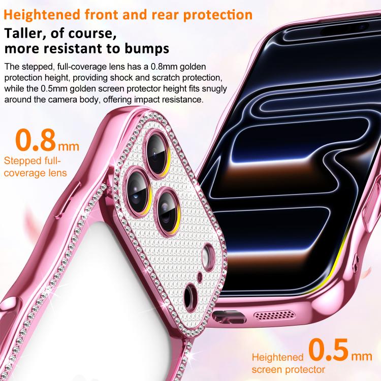 Coque de téléphone en TPU antichoc plaquée en forme d'étoile torsadée ondulée, pour iPhone 17 Pro Max, pour iPhone 17 Pro, pour iPhone 17, pour iPhone 16 Pro Max, pour iPhone 16 Pro, pour iPhone 16