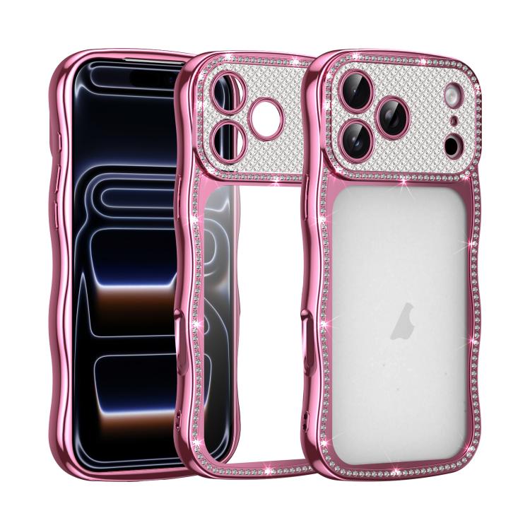 Coque de téléphone en TPU antichoc plaquée en forme d'étoile torsadée ondulée, pour iPhone 17 Pro Max, pour iPhone 17 Pro, pour iPhone 17, pour iPhone 16 Pro Max, pour iPhone 16 Pro, pour iPhone 16