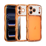 Coque de téléphone en TPU antichoc plaquée en forme d'étoile torsadée ondulée, pour iPhone 17 Pro Max, pour iPhone 17 Pro, pour iPhone 17, pour iPhone 16 Pro Max, pour iPhone 16 Pro, pour iPhone 16