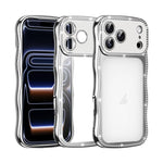 Coque de téléphone en TPU antichoc plaquée en forme d'étoile torsadée ondulée, pour iPhone 17 Pro Max, pour iPhone 17 Pro, pour iPhone 17, pour iPhone 16 Pro Max, pour iPhone 16 Pro, pour iPhone 16