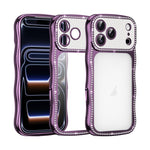 Coque de téléphone en TPU antichoc plaquée en forme d'étoile torsadée ondulée, pour iPhone 17 Pro Max, pour iPhone 17 Pro, pour iPhone 17, pour iPhone 16 Pro Max, pour iPhone 16 Pro, pour iPhone 16
